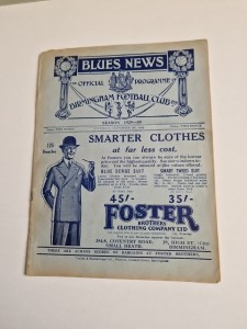 RARE!! 1929 BIRMINGHAM CITY V HUDDERSFIELD TOWN FOOTBALL PROGRAMME for sale on Ebay