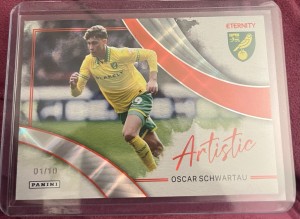 Oscar Schwartau - /10  Artistic - Panini EFL Eternity 2025/26 Norwich for sale on Ebay