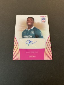 Bim Pepple Autograph 13/20 EFL Eternity Plymouth Argyle Card Rare Signed Mint for sale on Ebay