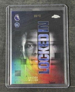 TOPPS CHROME PREMIER LEAGUE 2026 ESTEVAO  /10 RC LOCKED IN CASE HIT CHELSEA CARD for sale on Ebay