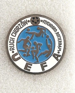 Pin Badge Abzeichen - POLAND - 10 - Ruch Chorzow v Feyenoord Rotterdam for sale on Ebay