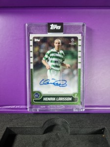 Topps 2021 Henrik Larsson Lost Rookie Card Celtic Auto /49 for sale on Ebay