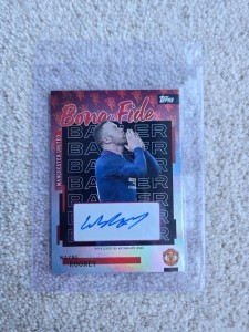 WAYNE ROONEY 2/5 AUTO BONA FIDE BALLER TOPPS MANCHESTER UNITED TEAM SET **RARE** for sale on Ebay