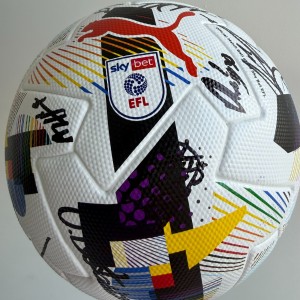 Signed EFL Puma Rainbow Ball - West Bromwich Albion 2025/26 Squad for sale on Ebay
