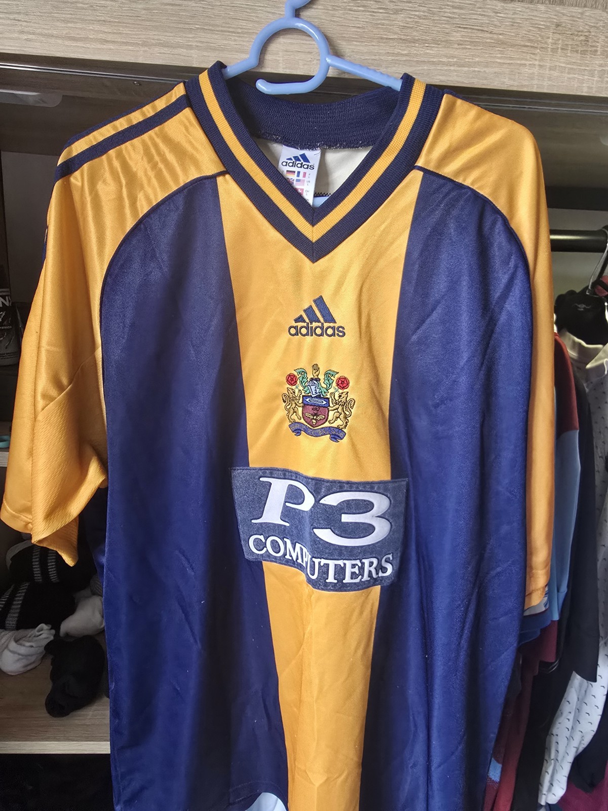 Adidas Burnley FC away shirt from the 1998-1999 for sale on Ebay