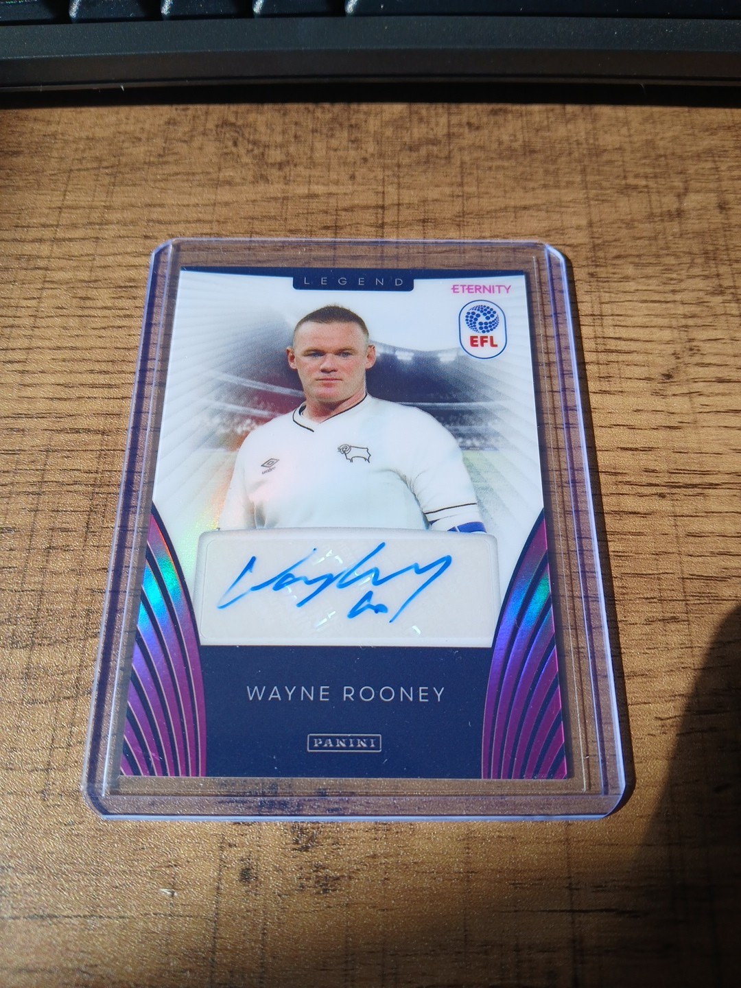 Panini EFL Eternity Wayne Rooney Derby County Legend Auto Magenta Parallel 1/20 for sale on Ebay