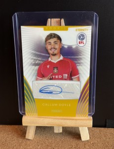 Callum Doyle Auto 1/5 Panini EFL Eternity Wrexham RC SSP Autograph Bookend 🔥 for sale on Ebay