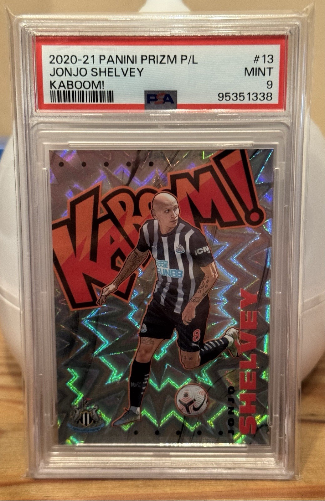 2020-21 Panini Prizm P/L Jonjo Shelvey Newcastle United KABOOM #13 PSA Graded 9 for sale on Ebay