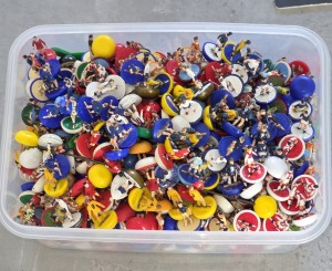 Subbuteo Job Lot Of 684 Repainted Players for sale on Ebay