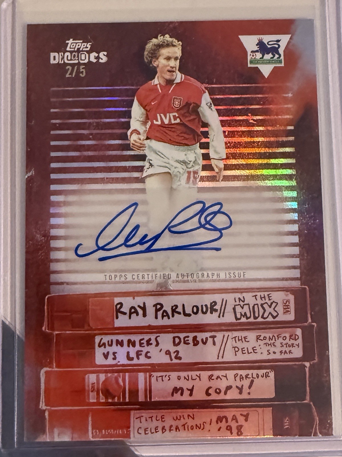2026 Topps Decades Premier League Ray Parlour Auto /5 Arsenal for sale on Ebay