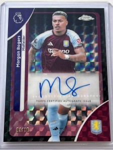 2025/26 Topps Chrome Premier League - Morgan Rogers - Aston Villa - 01/10 for sale on Ebay