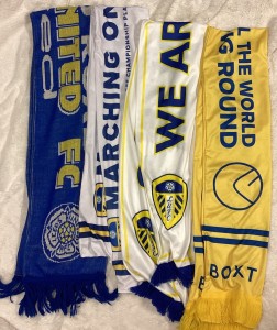Leeds United FC Scarves Set Sky Bet Championship Final - Z#5093 for sale on Ebay