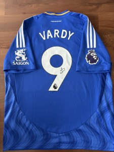 SIGNED LEICESTER CITY JAMIE VARDY OFFICIAL SHIRT 24/25 PROOF for sale on Ebay