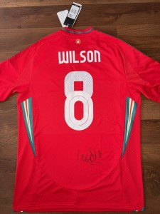SIGNED OFFICIAL WALES HARRY WILSON SHIRT 25/26 PROOF FULHAM  for sale on Ebay