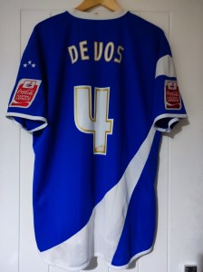Ipswich Town Match Worn Home Shirt 2005-2006 Punch Size XL De Vos 4 for sale on Ebay
