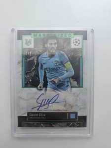 Museum Topps 2024-25 Manchester City David Silva Marbleized Auto 1/1 for sale on Ebay