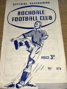 Rochdale V Derby County 1955/56 for sale on Ebay