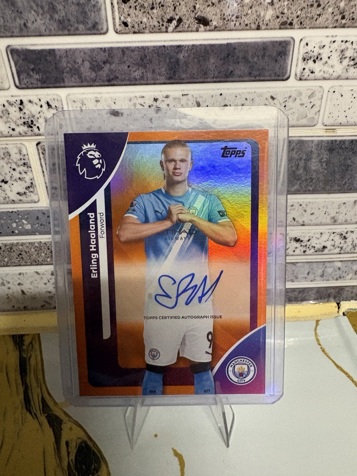 Topps Premier League Erling Haaland Auto /25 Manchester City 2025-26 for sale on Ebay