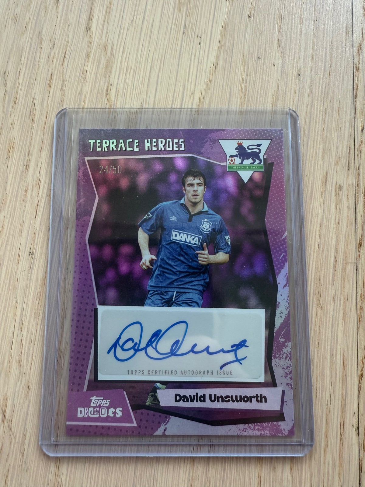 Topps Decades Premier League 1990’s David Unsworth Auto 24/50 Everton for sale on Ebay