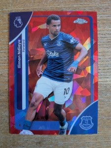 Iliman Ndiaye Everton Topps Premier League Sapphire 25 26 Red Numbered /5 Card for sale on Ebay