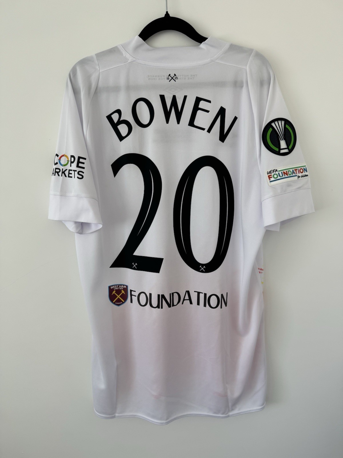Bowen 20 ⚒ West Ham United 2023 UEFA Europa Conference League Final Shirt for sale on Ebay