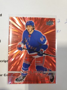 GABE PERREAULT YOUNG GUNS RED OUTBURST /25 RANGERS for sale on Ebay