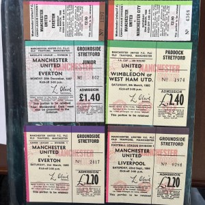 Manchester United Ticket Stubs 1980s for sale on Ebay