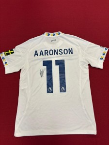Brenden Aaronson signed Poppy LUFC shirt - Remembrance Day 2025 2-1 vs West Ham for sale on Ebay