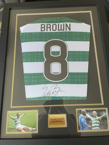 Signed and Framed Scott Brown Celtic Shirt for sale on Ebay