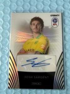 Josh Sargent Norwich Auto 1/1 Panini EFL Eternity 2025-26  for sale on Ebay