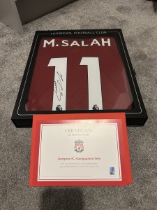 Mohammed Salah Liverpool F.C. signed shirt 2019/20 Official from club with COA for sale on Ebay