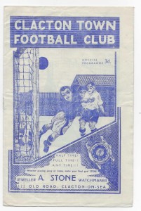 1953/54 Eastern Counties League - CLACTON TOWN v. NORWICH CITY 'A' for sale on Ebay