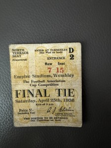 Arsenal V Sheffield United 1936 Fa Cup Final Ticket for sale on Ebay