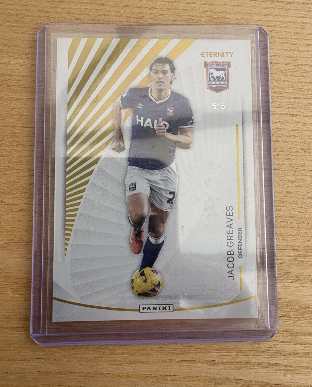 EFL Eternity - Jacob Greaves - Numbered 5/5 BOOKEND Ipswich  for sale on Ebay