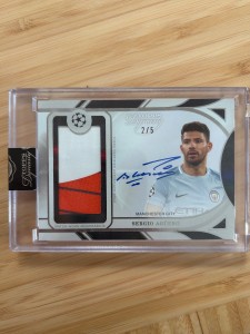Sergio Aguero /5 Auto Patch Manchester City 2024 Topps Dynasty UEFA for sale on Ebay