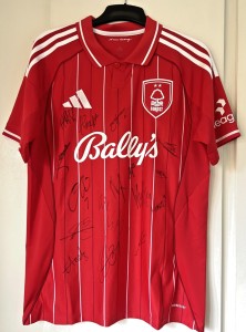Signed 25/26 Nottingham Forest Football Shirt with Certificate of Authenticity for sale on Ebay