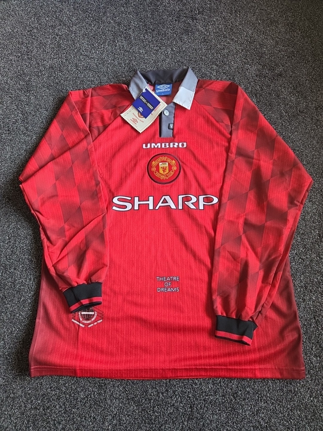 Manchester United 96-98 Home Shirt Size  XL CANTONA 7 for sale on Ebay