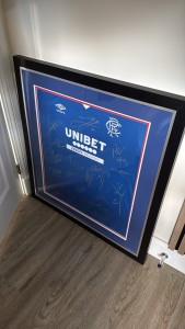 Signed Rangers 25/26 Home Shirt Framed Mens Jersey Signed. for sale on Ebay