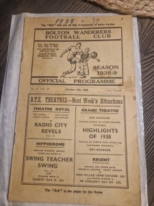 Pre War Rare Bolton Wanderers V Everton 15/10/1938 for sale on Ebay