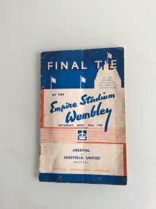 FA CUP FINAL 1936 ARSENAL V SHEFFIELD UNITED PLAYED AT WEMBLEY for sale on Ebay