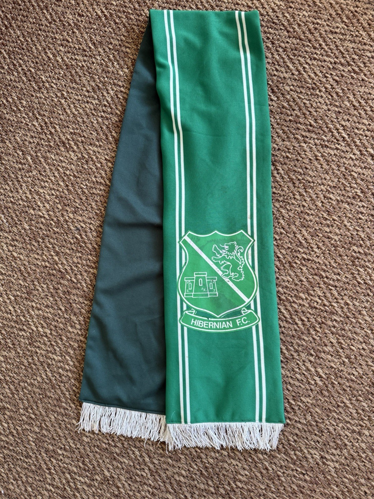 Hibs Hibernian Football Fans Scarf With Club Crest From 1970s for sale on Ebay
