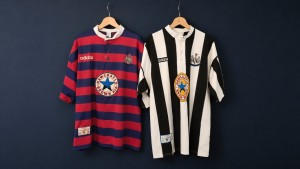 Newcastle 1995 Original Home And Away Shirts XXL for sale on Ebay