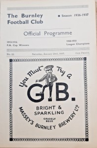 Burnley v Bradford City programme 1936/37 Season - SUPERB CONDITION for sale on Ebay