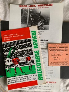 Wrexham v Hajduk Split (Match ticket included)  1972 for sale on Ebay