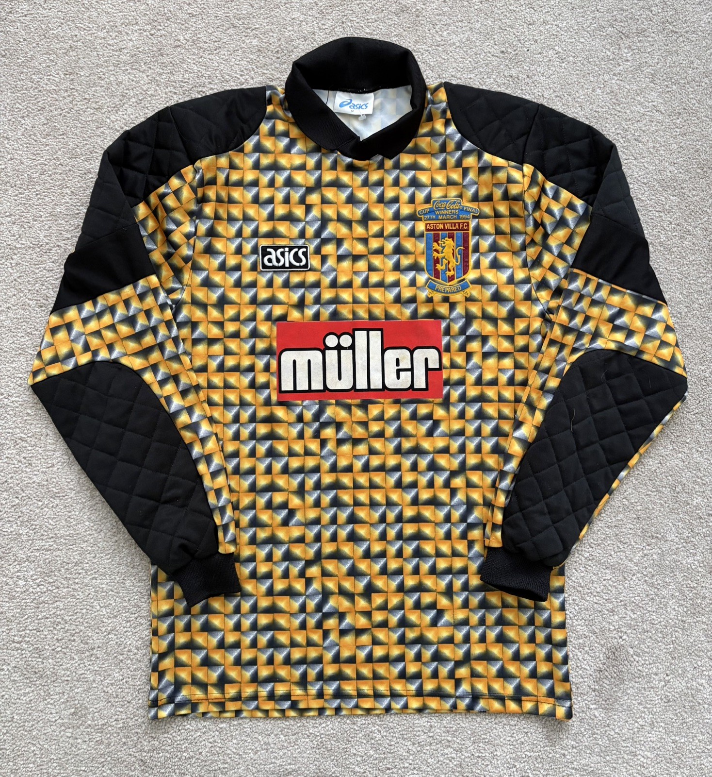 Aston Villa Original Goalkeeper Football Shirt 1993-1995 Medium Mens for sale on Ebay