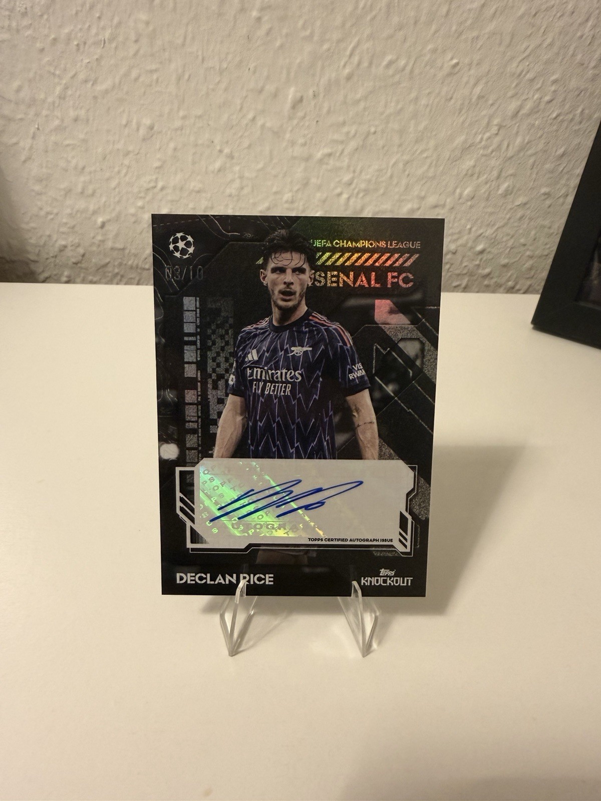 🔥 Declan Rice AUTO /10 🔥 Topps Knockout UCC SSP Arsenal England RARE!! for sale on Ebay