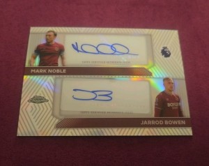 Topps Chrome Premier League 2026 Mark Noble & Jarrod Bowen Dual Auto West Ham  for sale on Ebay