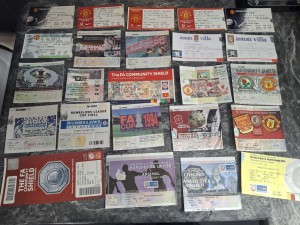 Collection of 86 x Manchester United TICKETS  inc Finals etc for sale on Ebay