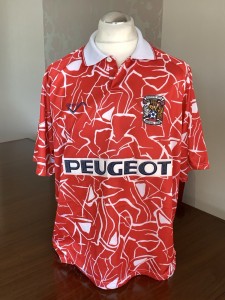 COVENTRY CITY Original 1992 RIBERO Away Shirt EXTRA LARGE Adult Rare Old Vintage for sale on Ebay