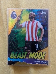 Gold Foilfractor Beast Mode Yoane Wissa Brentford 1/1 for sale on Ebay